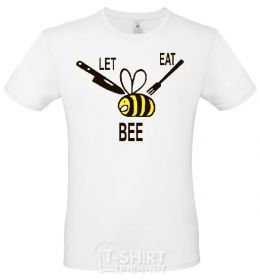 Men's T-Shirt LET EAT BEE White фото