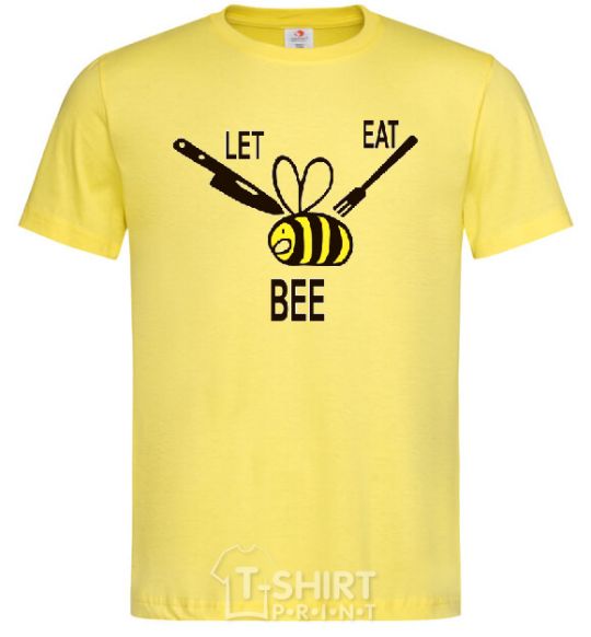 Мужская футболка LET EAT BEE Лимонный фото