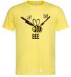 Men's T-Shirt LET EAT BEE cornsilk фото