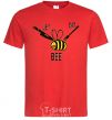 Men's T-Shirt LET EAT BEE red фото