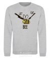 Sweatshirt LET EAT BEE sport-grey фото