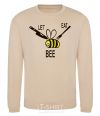 Sweatshirt LET EAT BEE sand фото