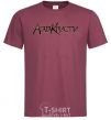 Men's T-Shirt AGATHA CHRISTI burgundy фото