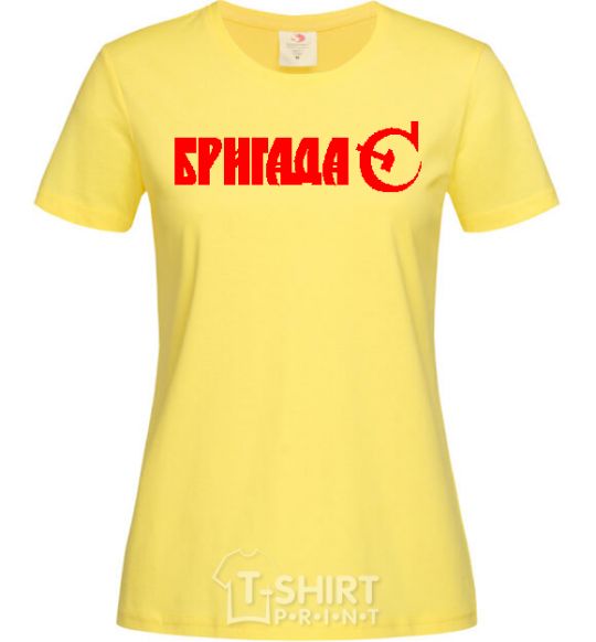 Women's T-shirt BRIGADE C cornsilk фото