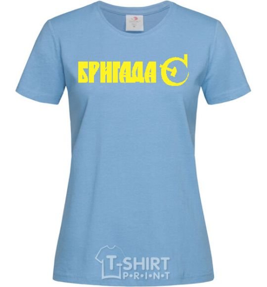 Women's T-shirt BRIGADE C sky-blue фото