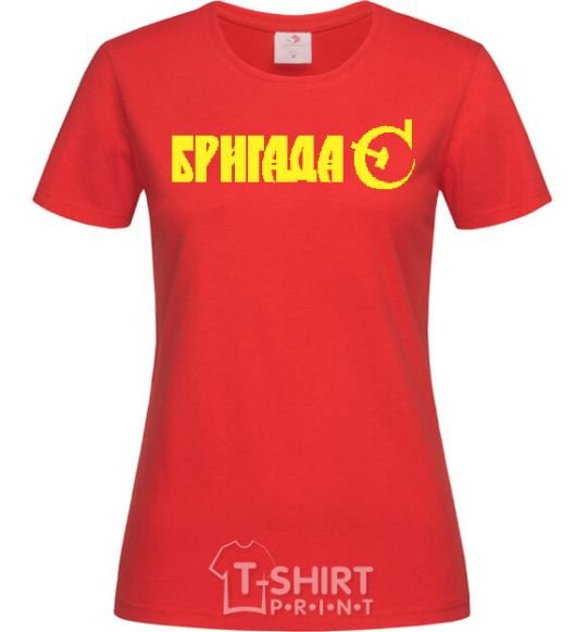 Women's T-shirt BRIGADE C red фото