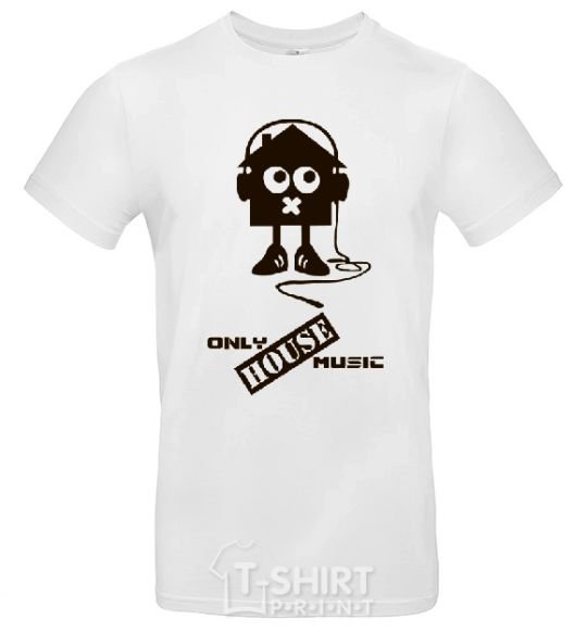 Men's T-Shirt ONLY HOUSE MUSIC White фото