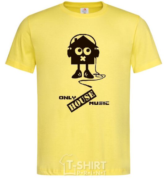 Men's T-Shirt ONLY HOUSE MUSIC cornsilk фото