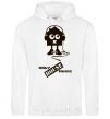 Men`s hoodie ONLY HOUSE MUSIC White фото