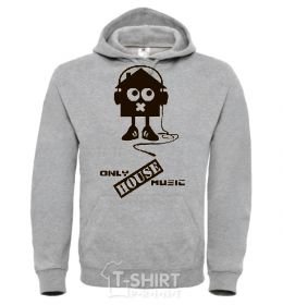 Men`s hoodie ONLY HOUSE MUSIC sport-grey фото