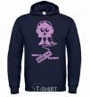 Men`s hoodie ONLY HOUSE MUSIC navy-blue фото