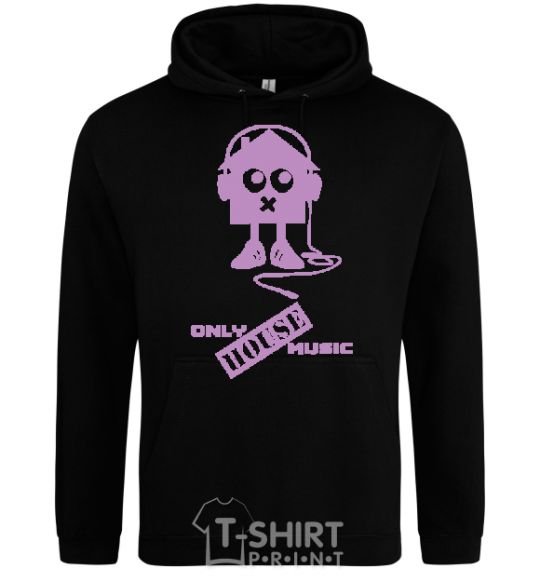 Men`s hoodie ONLY HOUSE MUSIC black фото