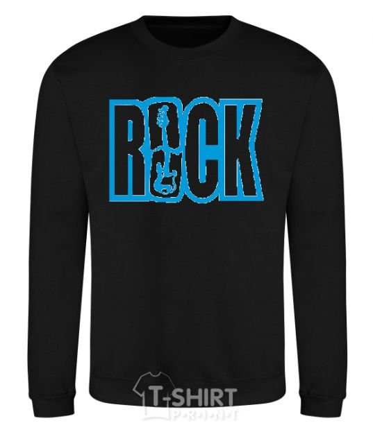Sweatshirt ROCK with a guitar black фото