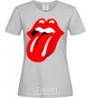 Women's T-shirt ROLLING STONES grey фото