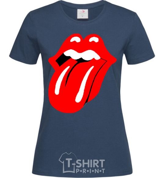 Women's T-shirt ROLLING STONES navy-blue фото