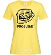 Женская футболка PROBLEM? Лимонный фото