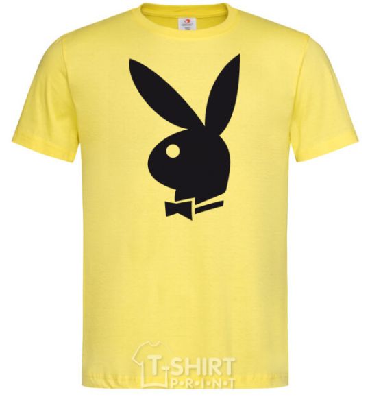 Men's T-Shirt PLAYBOY BUNNY cornsilk фото