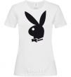 Women's T-shirt PLAYBOY BUNNY White фото