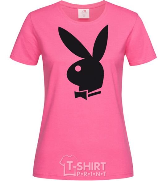 Women's T-shirt PLAYBOY BUNNY heliconia фото