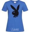 Women's T-shirt PLAYBOY BUNNY royal-blue фото