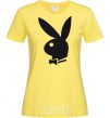 Women's T-shirt PLAYBOY BUNNY cornsilk фото