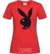 Women's T-shirt PLAYBOY BUNNY red фото