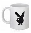 Ceramic mug PLAYBOY BUNNY White фото