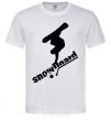 Men's T-Shirt SNOWBOARD x3mal White фото