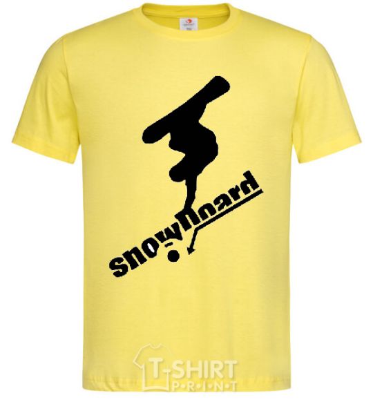 Мужская футболка SNOWBOARD x3mal Лимонный фото
