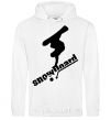 Men`s hoodie SNOWBOARD x3mal White фото