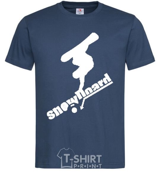 Men's T-Shirt SNOWBOARD x3mal navy-blue фото