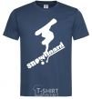 Мужская футболка SNOWBOARD x3mal Темно-синий фото