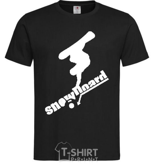 Мужская футболка SNOWBOARD x3mal Черный фото