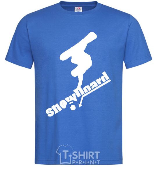 Мужская футболка SNOWBOARD x3mal Ярко-синий фото