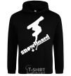 Men`s hoodie SNOWBOARD x3mal black фото