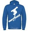 Men`s hoodie SNOWBOARD x3mal royal фото