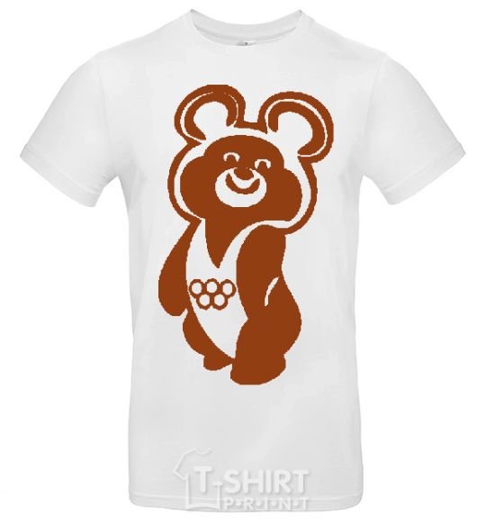 Men's T-Shirt Olympic bear White фото