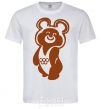 Мужская футболка Olympic bear Белый фото