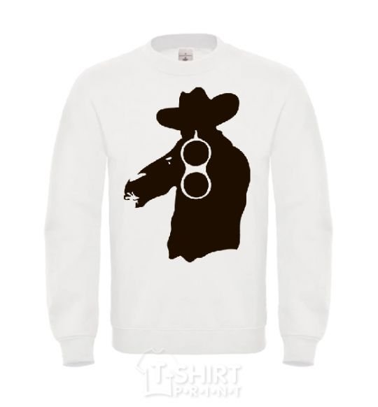 Sweatshirt A hunter with a gun White фото