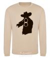 Sweatshirt A hunter with a gun sand фото