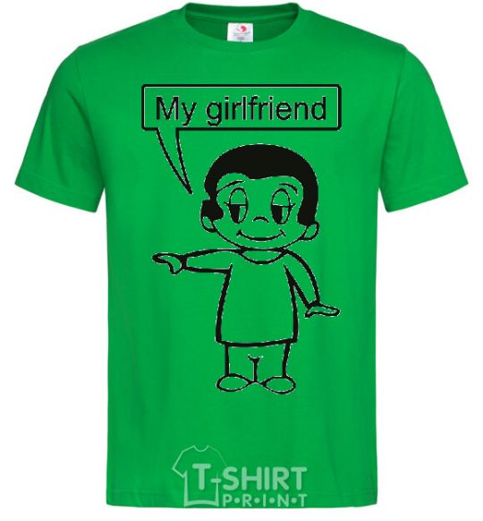 Men's T-Shirt MY GIRLFRIEND kelly-green фото