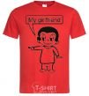 Men's T-Shirt MY GIRLFRIEND red фото