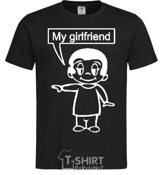 Men's T-Shirt MY GIRLFRIEND black фото