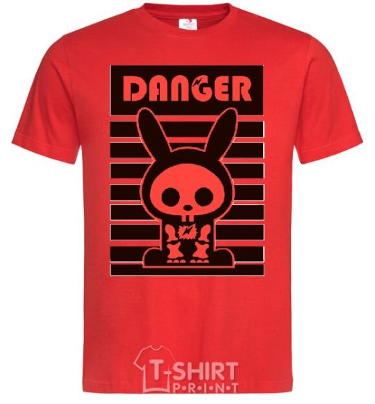 Men's T-Shirt DANGER RABBIT red фото