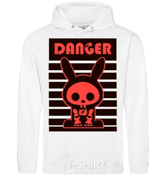 Мужская толстовка (худи) DANGER RABBIT Белый фото