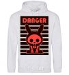 Мужская толстовка (худи) DANGER RABBIT Серый меланж фото