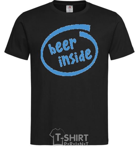 Men's T-Shirt BEER INSIDE black фото