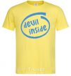 Мужская футболка DEVIL INSIDE Лимонный фото