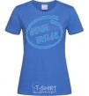 Women's T-shirt DEVIL INSIDE royal-blue фото