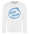 Sweatshirt DEVIL INSIDE White фото